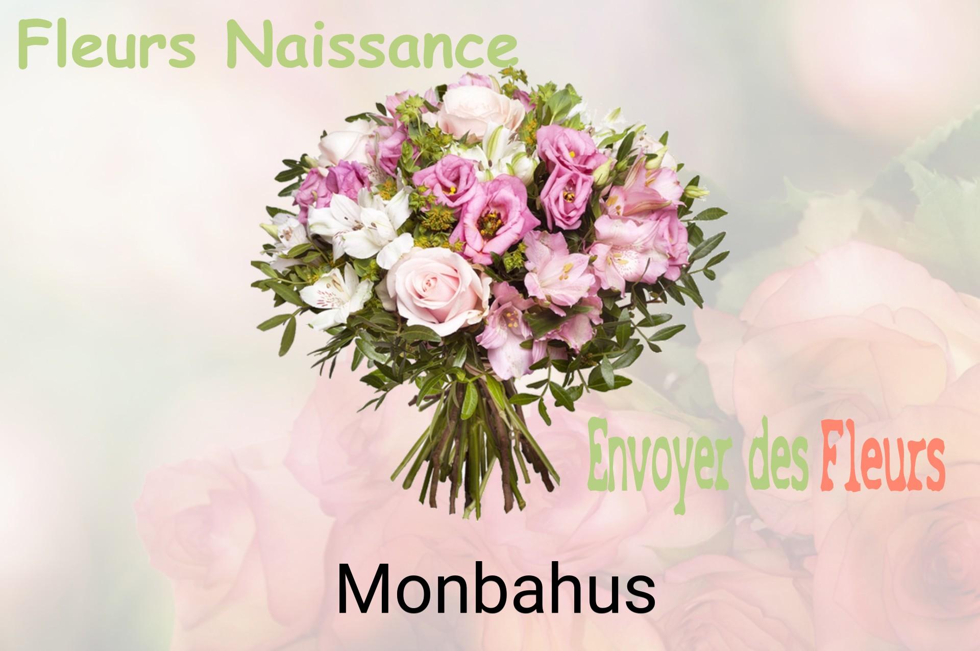 Bouquet de fleurs de naissance livré à Monbahus